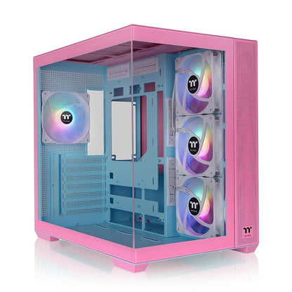 Thermaltake View 380 TG ARGB Bubble Pink | Mid Tower Case | Roze (CA-1Z2-00MAWN-00) - Matmuis