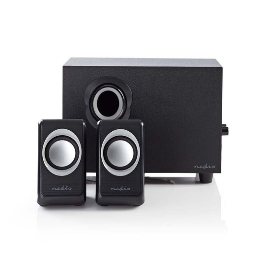 Nedis CSPR10021BK | 2.1 Luidsprekerset | 16W RMS | Zwart - Matmuis - Matmuis