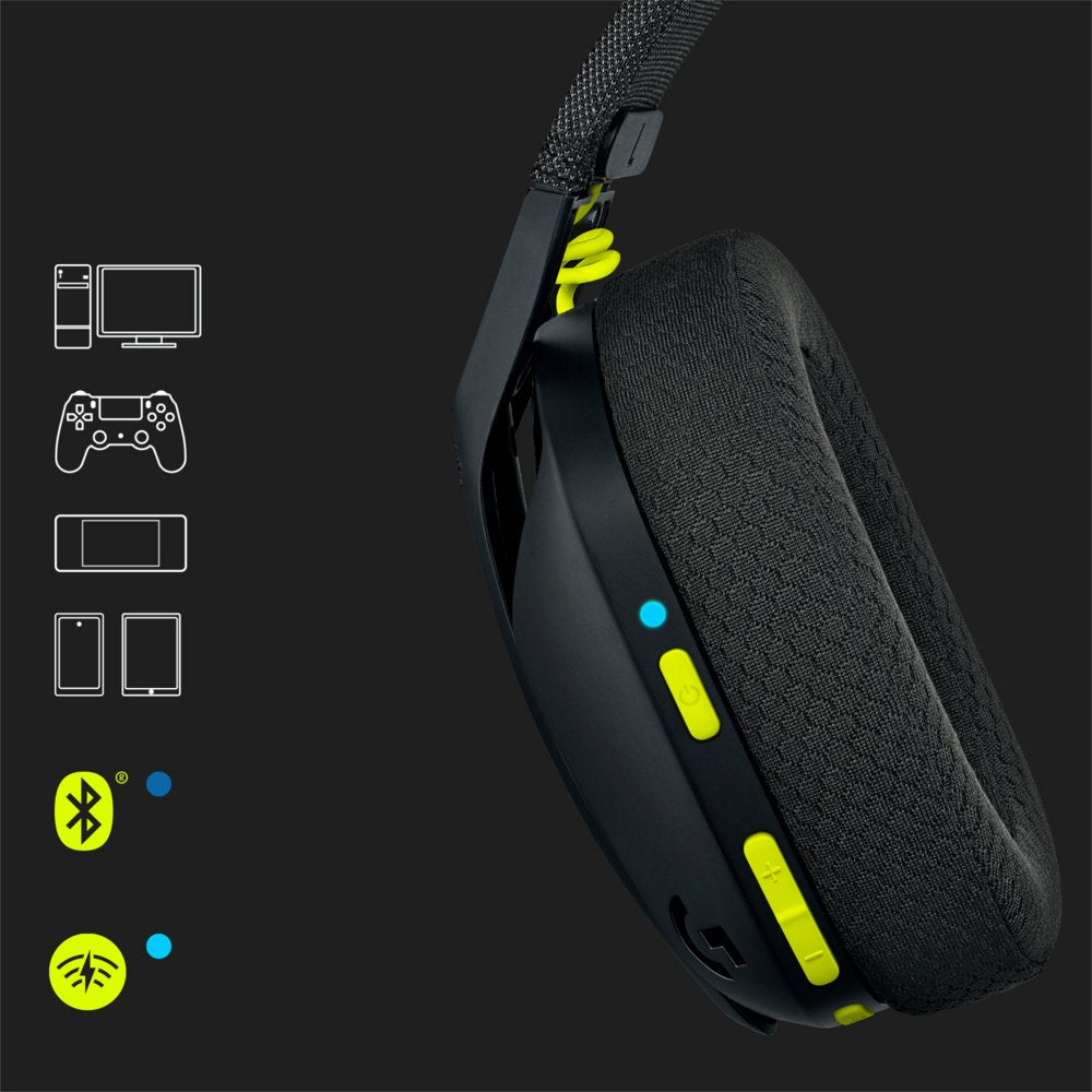 Logitech G435 Wireless Gaming Headset | Bluetooth & Lightspeed | Hoofdband | Zwart - Matmuis - Matmuis