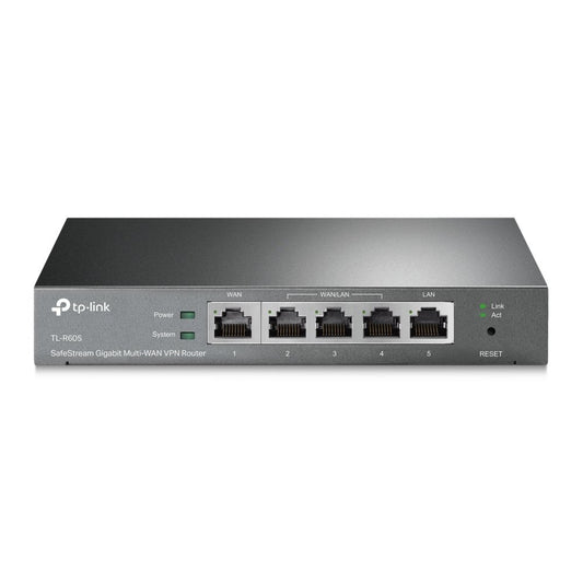 TP-Link TL-R605 | SafeStream Gigabit Multi-WAN VPN Router | 5x Gigabit-poorten | Tot 4 WAN | VPN: IPSec/OpenVPN/PPTP/L2TP | Omada SDN - Matmuis