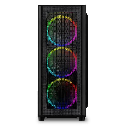 Sharkoon RGB Wave | Tower Case | Zwart - Matmuis