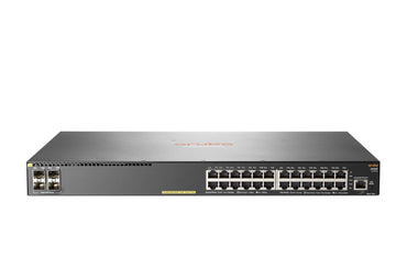 HPE Aruba 2930F 24G PoE+ 4SFP | Managed L3 Switch | 24 Poorten | Gigabit Ethernet (10/100/1000 Mbps) | PoE+ | 1U Rackmount | Grijs - Matmuis