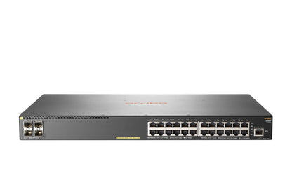 HPE Aruba 2930F 24G PoE+ 4SFP | Managed L3 Switch | 24 Poorten | Gigabit Ethernet (10/100/1000 Mbps) | PoE+ | 1U Rackmount | Grijs