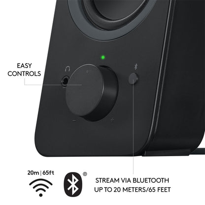 Logitech Z207 | 2.0 Bluetooth Luidsprekerset | 5W RMS | Draadloze Overgang | Zwart - Matmuis - Matmuis