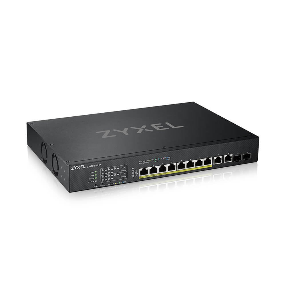 Zyxel XS1930-12HP | Managed L3 Switch | 12 Poorten | 10G Ethernet (1000/10000 Mbps) | PoE - Matmuis