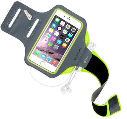 Mobiparts Comfort Fit Sport Armband | Apple iPhone 6, iPhone 6S, iPhone 7, iPhone 8 | Neon Green - Matmuis - Matmuis
