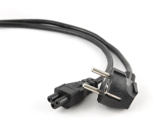 Gembird PC-186-ML12 | 3 m Stroomkabel | Schuko (CEE 7/7) naar C5 (Mickey Mouse) | Zwart | VDE-goedgekeurd | 10A / 250V - Matmuis