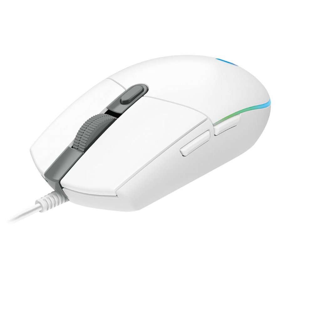 Logitech G102 LightSync | Gaming Muis | Rechtshandig | USB-A | 8000 DPI | Wit - Matmuis - Matmuis