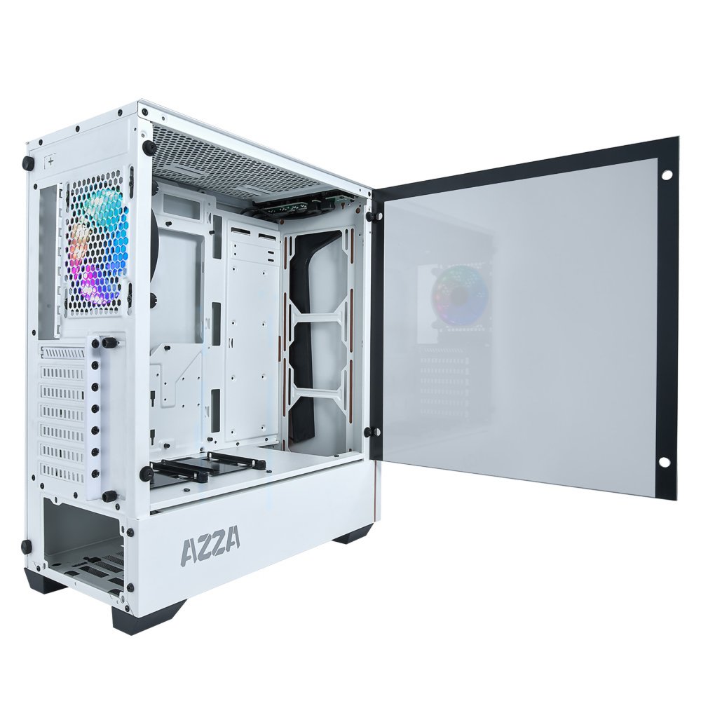 Azza Apollo 430 RGB | Midi Tower Case | Wit - Matmuis