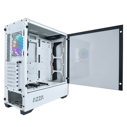 Azza Apollo 430 RGB | Midi Tower Case | Wit - Matmuis