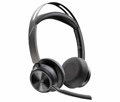 HP Poly Voyager Focus 2 MS Stereo | Bluetooth Headset (ANC) | USB-C (met USB-A Adapter) | Zwart - Matmuis - Matmuis