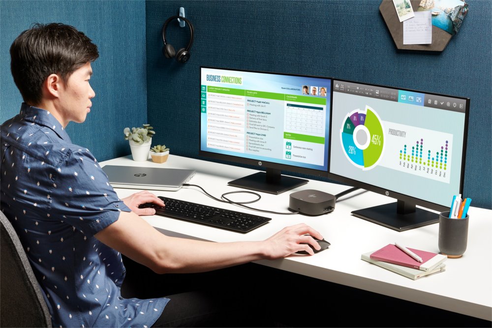 HP G5 Essential Dock | Docking Station | USB-C | Zwart - Matmuis - Matmuis