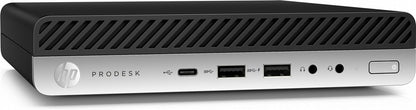HP ProDesk 600 G4 Mini | Intel Core i5-8500T | 8GB RAM | 256GB SSD | 2x DisplayPort | Windows 11 Professional | Refurbished Silver - Matmuis - Matmuis