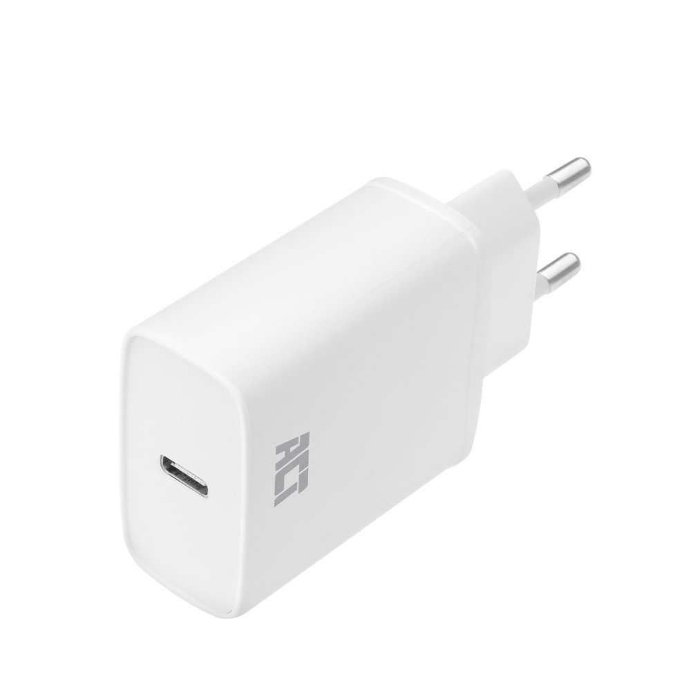 ACT AC2100 | USB-C Universele Oplader voor Mobiele Apparaten 20W | Wit - Matmuis