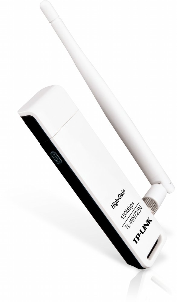 TP-Link TL-WN722N | Wi-Fi 4 USB-adapter | 150 Mbps | 2,4 GHz | USB 2.0 | Zwart - Matmuis