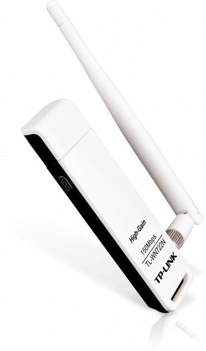 TP-Link TL-WN722N | Wi-Fi 4 USB-adapter | 150 Mbps | 2,4 GHz | USB 2.0 | Zwart - Matmuis