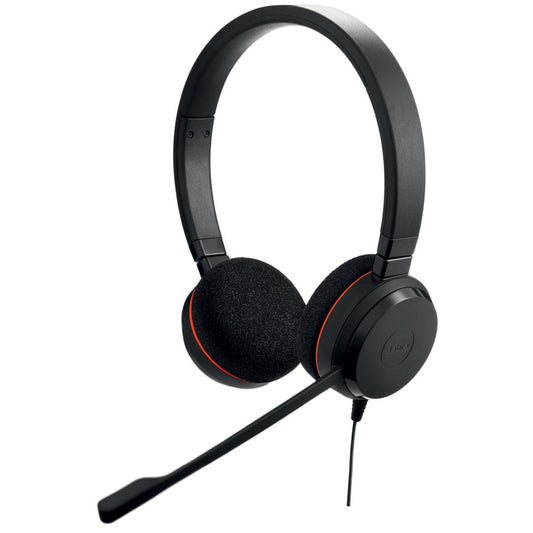 Jabra Evolve 20 MS | Bedrade On-Ear USB Headset | Zwart - Matmuis - Matmuis