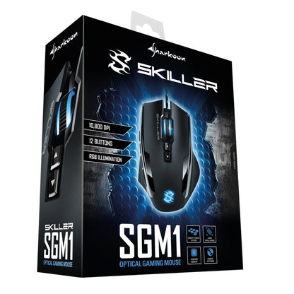 Sharkoon Skiller SGM1 | Draadloze Muis | USB-A | 10.800 DPI | Zwart - Matmuis - Matmuis