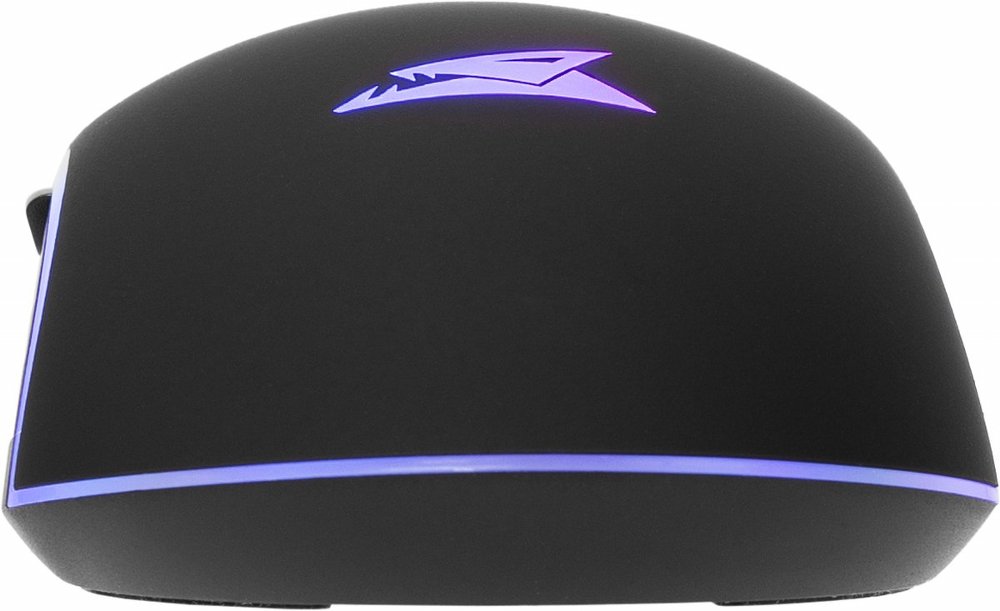 Baracuda NAUTILUS RGB | Bekabelde Gaming Muis | Rechtshandig | USB-A | 12800 DPI | Zwart - Matmuis - Matmuis