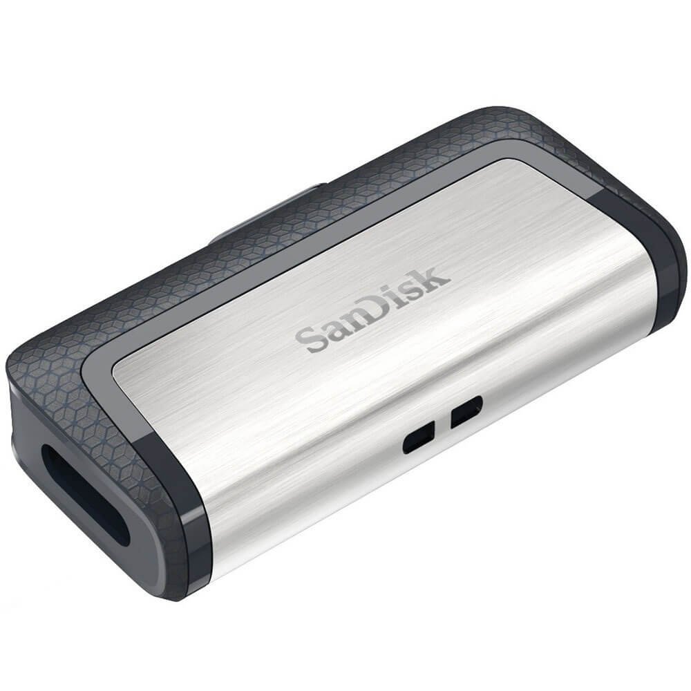 SanDisk Ultra Dual Drive USB Type-C | 64GB USB Flash Drive | USB Type-A / USB Type-C 3.2 Gen 1 (3.1 Gen 1) | Zwart, Zilver - Matmuis