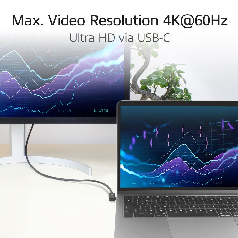 ACT AC7405 | USB 3.0 Kabel | USB-C (recht) naar USB-C (haaks) | 60W | 10Gbps | 0,5m | Zwart - Matmuis - Matmuis