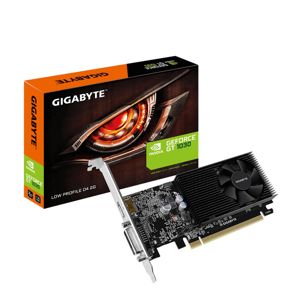 Gigabyte GeForce GT 1030 | 2GB GDDR4 VRAM | Low Profile | Videokaart | GPU | Nvidia - Matmuis - Matmuis