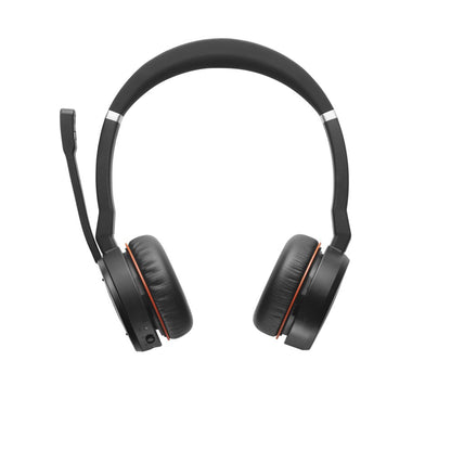 Jabra Evolve 75 | Draadloze On-ear Headset met ANC | USB Receiver | Oplaadstation | Zwart - Matmuis - Matmuis