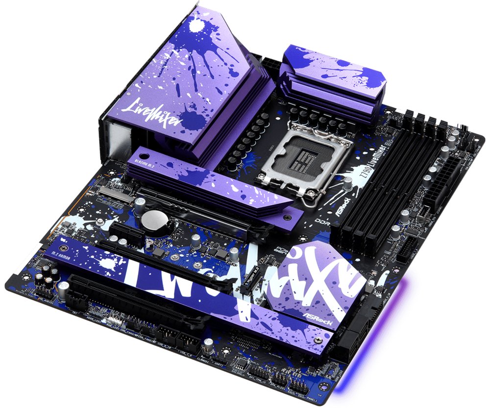 Asrock Z790 LiveMixer | Socket LGA 1700 | Intel Z790 | 4xDDR5 | ATX | Moederbord - Matmuis - Matmuis