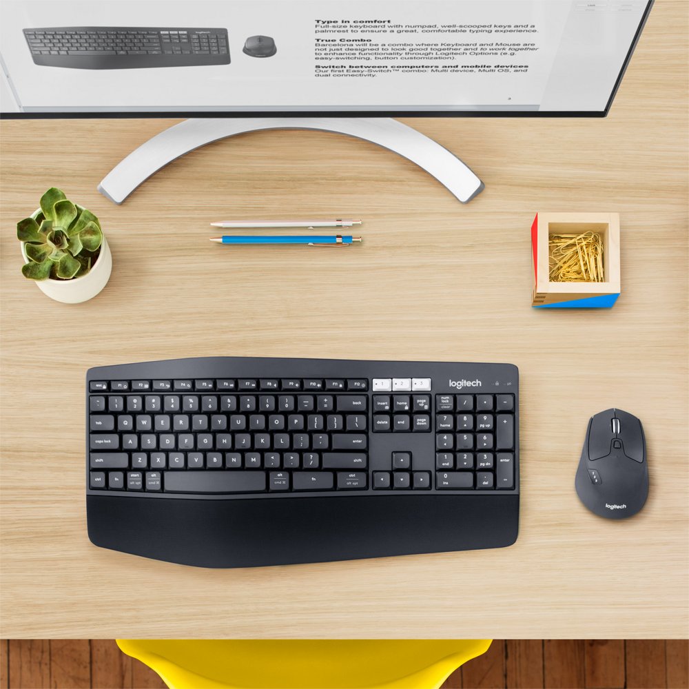 QWERTZ | Logitech MK850 Performance | Draadloze Muis en Toetsenbordcombo | QWERTZ - Matmuis - Matmuis