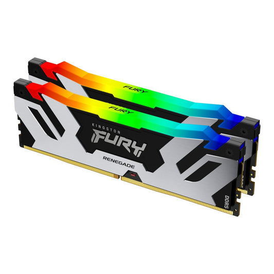 Kingston Fury Renegade RGB | 32GB 2x16GB DDR5 | 6400MHz | DIMM | CL32 | Geheugenmodule | RAM - Matmuis - Matmuis
