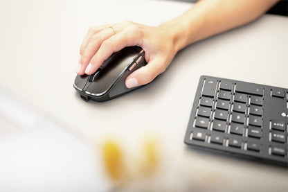 CHERRY DW 9500 Slim | Toetsenbord en Muis | RF Draadloos + Bluetooth | QWERTY (Engels) | Zwart en Grijs