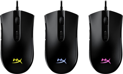 HyperX Pulsefire Core | Bekabelde Gaming Muis | Rechtshandig | USB-A | 6200 DPI | Zwart - Matmuis - Matmuis