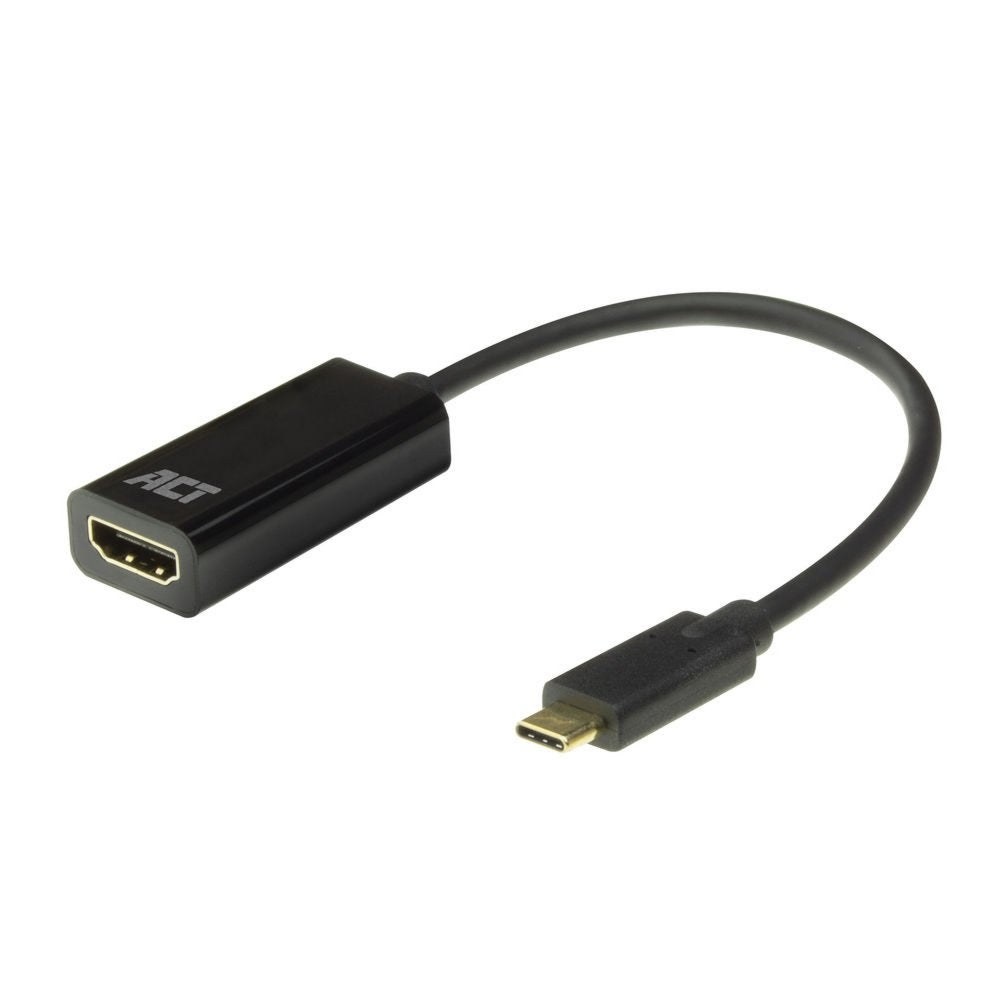 ACT AC7310 | USB-C naar HDMI Adapter | 0,15 m | Zwart - Matmuis - Matmuis