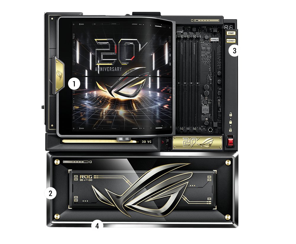 ASUS ROG Crosshair X870E Edition 20 | AM5 | DDR5 | PCIe 5.0 | Wi-Fi 7 | 10GbE | E-ATX Moederbord