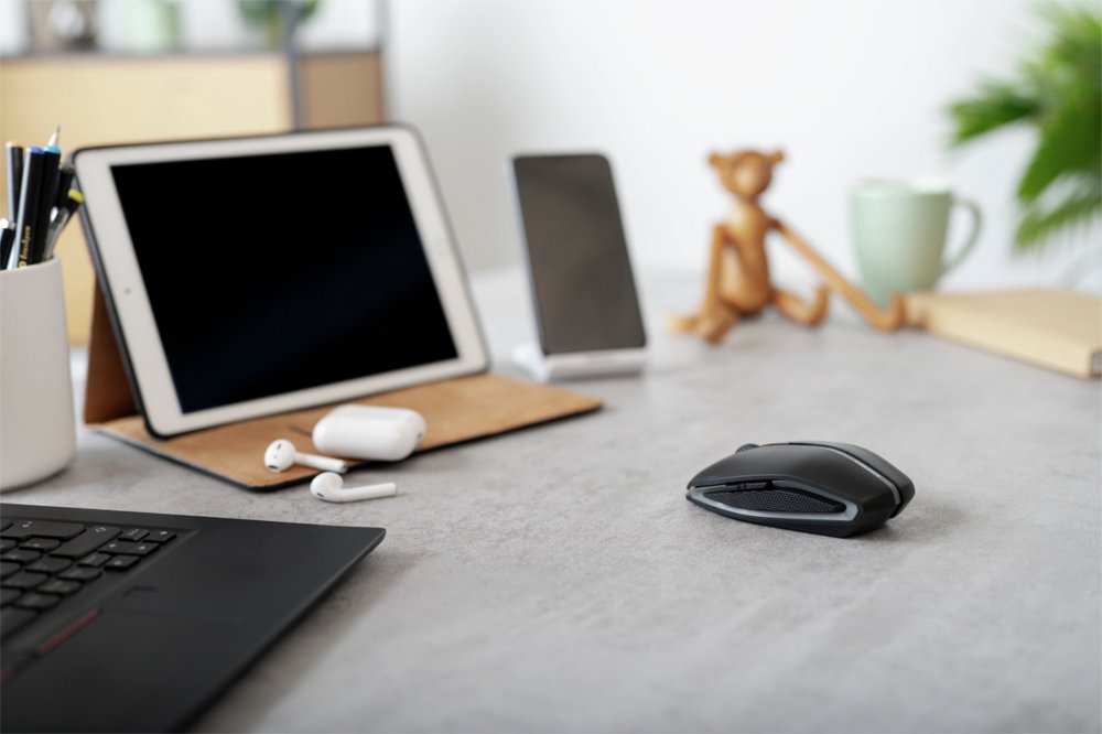 Cherry GENTIX BT | Ambidextrous Draadloze Muis | Bluetooth | 2000 DPI | Zwart - Matmuis - Matmuis