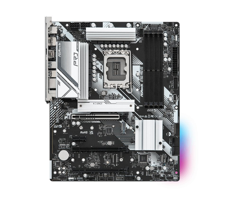 Asrock B760 PRO RS | Socket LGA 1700 | Intel B760 | 4xDDR5 | Micro-ATX | Moederbord - Matmuis - Matmuis