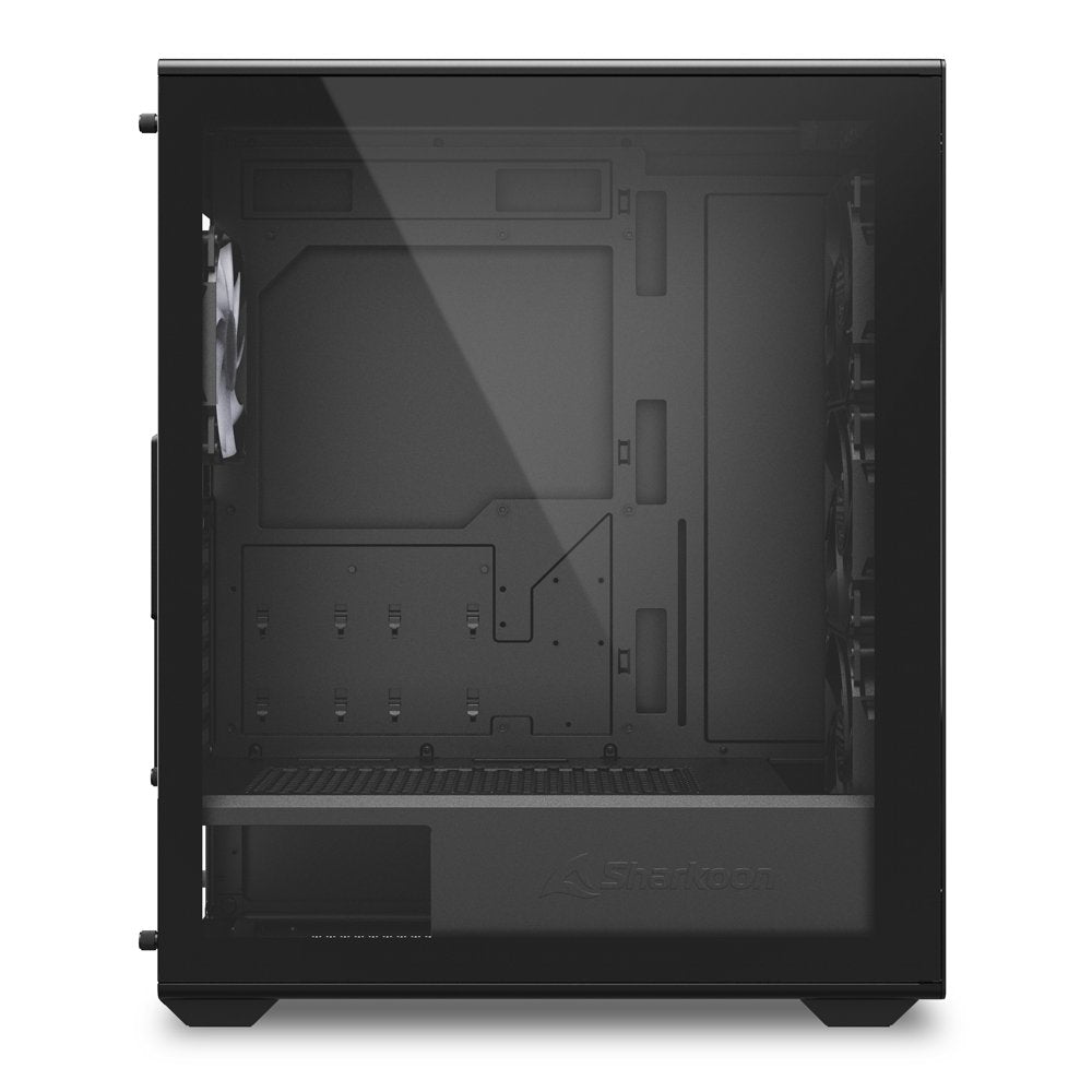 Sharkoon VK4 Rainbow | ATX Midi Tower | Tempered Glass | 4x 120 mm Rainbow LED | Zwart | Behuizing - Matmuis