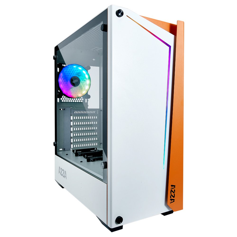 Azza Apollo 430 RGB | Midi Tower Case | Wit - Matmuis