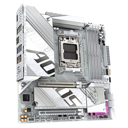 Gigabyte B850M AORUS ELITE WIFI6E ICE | Socket AM5 | AMD B850 | 4xDDR5 | Micro ATX | Moederbord - Matmuis - Matmuis