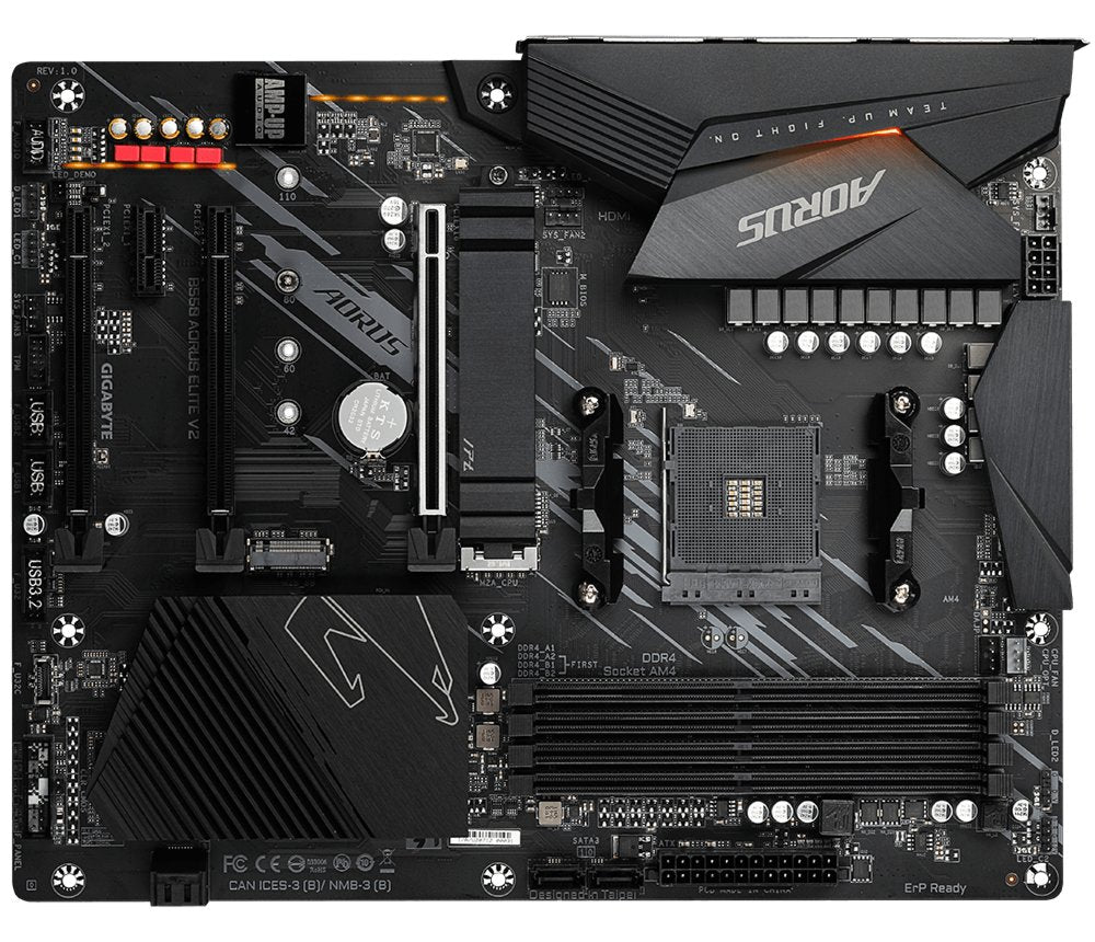 Gigabyte B550 AORUS ELITE V2 | Socket AM4 | AMD B550 | 4xDDR4 | ATX | Moederbord - Matmuis - Matmuis