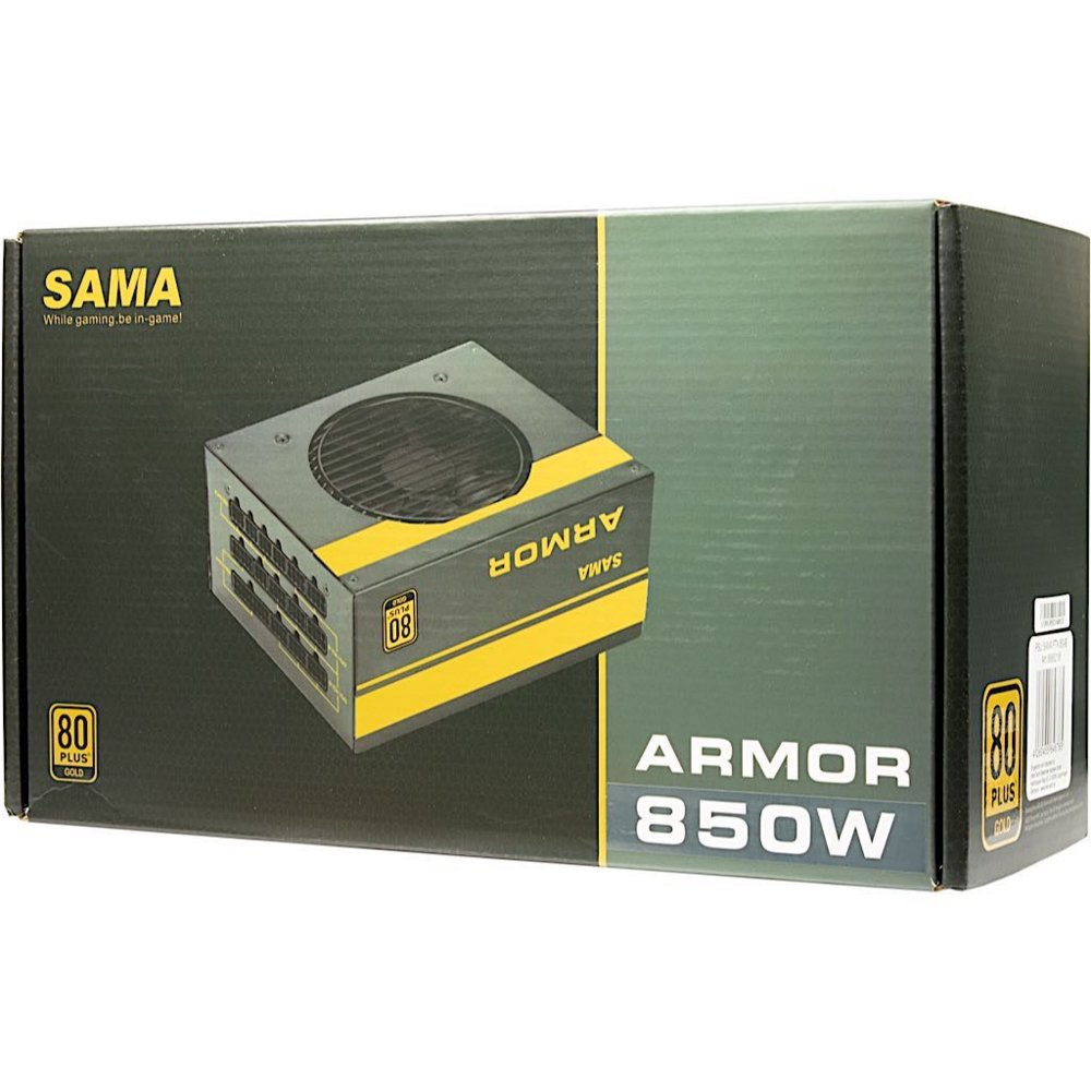 Inter-Tech SAMA FTX-850-B ARMOR | 850 Watt Gold ATX PSU | Modulair | Power Supply | Voeding - Matmuis - Matmuis