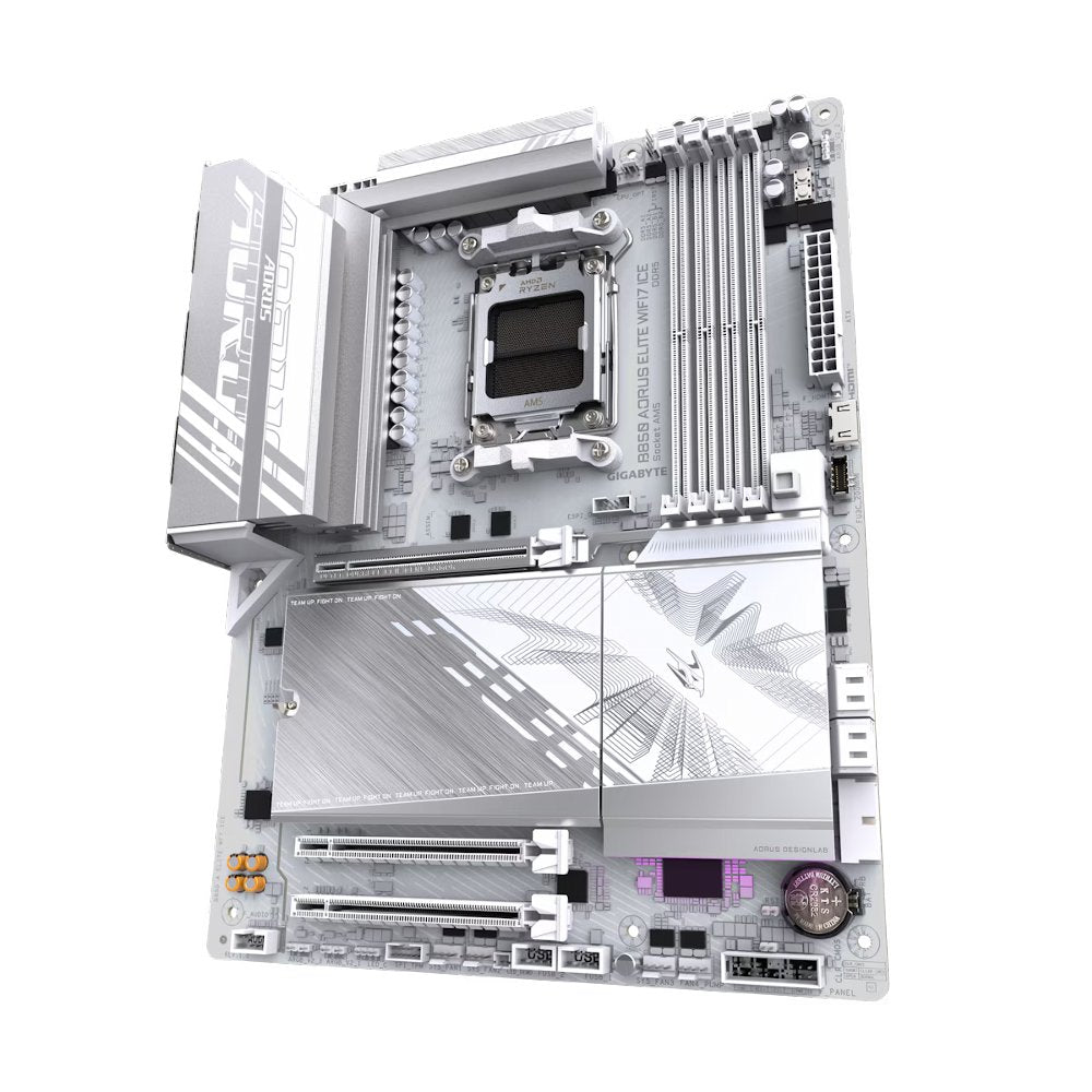 Gigabyte B850 AORUS ELITE WIFI7 ICE | Socket AM5 | AMD B850 | 4xDDR5 | ATX | Moederbord - Matmuis - Matmuis