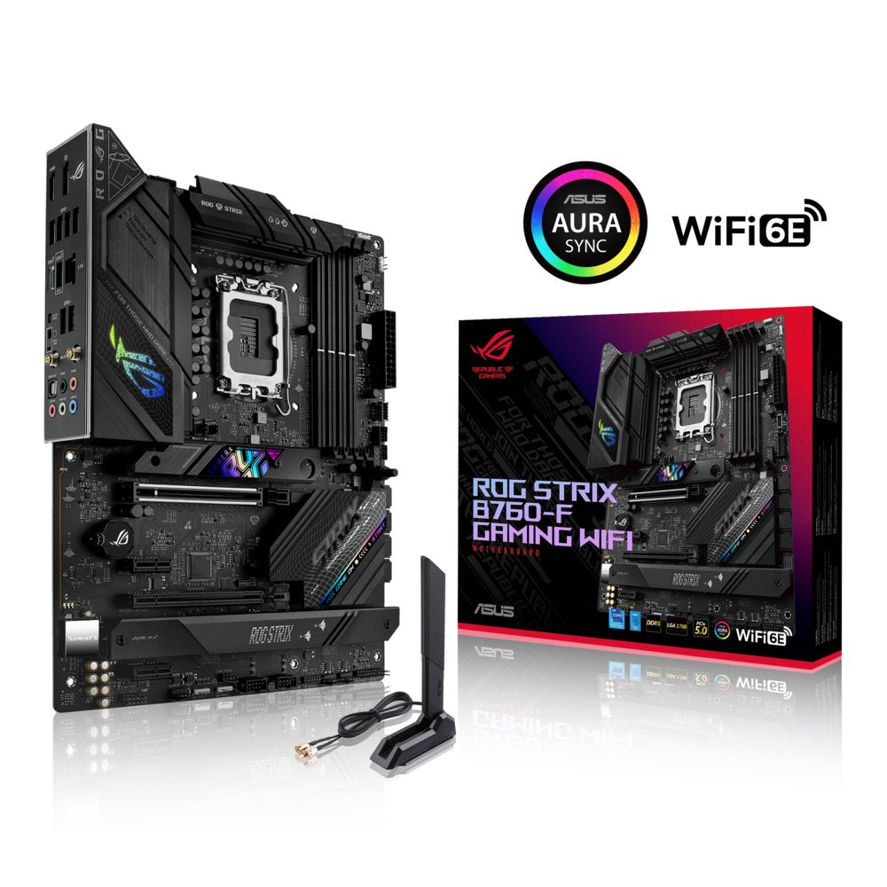 ASUS ROG STRIX B760-F GAMING WIFI | Socket LGA 1700 | Intel B760 | 4xDDR5 | ATX | Moederbord - Matmuis - Matmuis