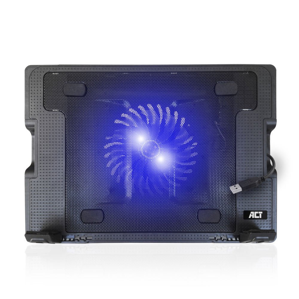 ACT AC8110 | Notebook Cooling Pad | 43,9 cm (17.3") | 1000 RPM | Zwart - Matmuis
