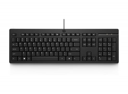 HP 125 | Bedraad Toetsenbord | USB | QWERTY US International | Zwart - Matmuis - Matmuis