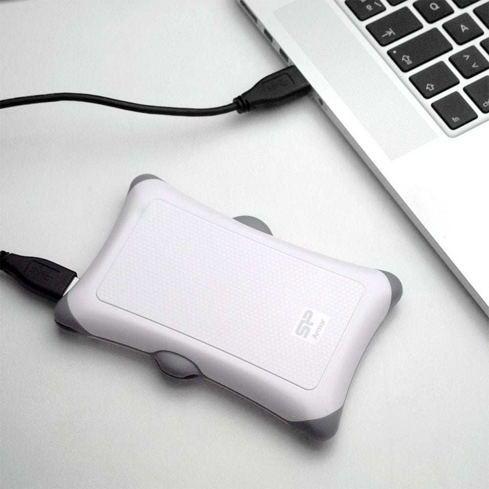 Silicon Power Rugged Armor Externe Harde Schijf | 1TB | USB 3.2 | Wit