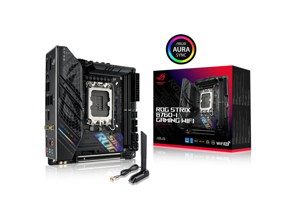 ASUS ROG STRIX B760-I GAMING WIFI | Socket LGA 1700 | Intel B760 | 2xDDR5 | Mini-ITX | Moederbord - Matmuis - Matmuis