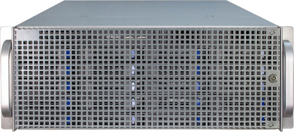 Inter-Tech IPC 4U-4420 | Server Rack Case | Zwart/Roestvrijstaal - Matmuis
