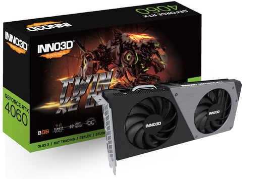 Inno3D GeForce RTX 4060 Twin X2 OC | 8GB GDDR6 VRAM | Videokaart | GPU | Nvidia - Matmuis - Matmuis