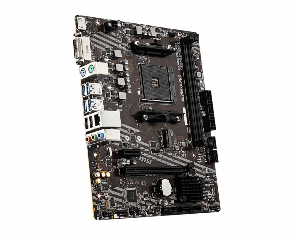 MSI A520M-A PRO | Socket AM4 | AMD A520 | 2xDDR4 | Micro-ATX | Moederbord - Matmuis - Matmuis